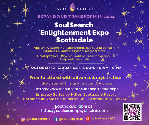 Join us at the Scottsdale, Arizona, SoulSearch Enlightenment Expo